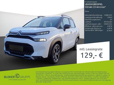 Gebraucht Citroën C3 Aircross Shine 110 PS (80 kW) 2023 Weiß SUV
