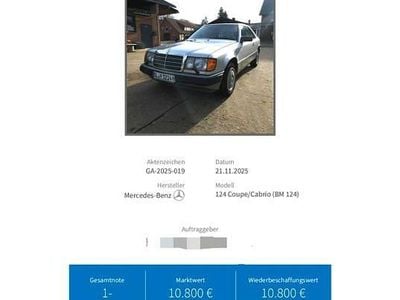 Usata Mercedes 230 132 CV (97 kW) 1988 Grigio Coupé