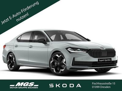 Neu Skoda Superb SportLine 272 PS (200 kW) 2026 Aluminiumsilber metallic Limousine