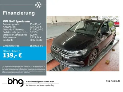 Używany VW Golf Sportsvan Comfortline 131 KM (96 kW) 2018 Czarny Minivan