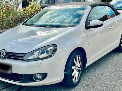 Gebraucht VW Golf Cabriolet 105 PS (77 kW) 2014 Weiß Cabrio
