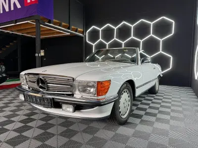 Gebraucht Mercedes SL500 223 PS (164 kW) 1987 Weiß Cabrio
