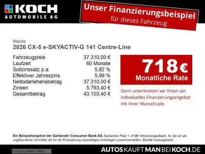 Neu Mazda CX-5 Center-Line 141 PS (103 kW) 2026 Grau SUV