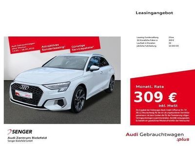 Weiß Gebraucht 2024 Audi A3 Sportback e-tron Advanced Kleinwagen | 36.480 €