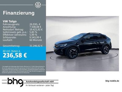 Gebraucht VW Taigo R-line 116 PS (85 kW) 2025 Schwarz SUV