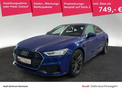 Usata Audi A7 Sportback S-Line 286 CV (210 kW) 2022 Blu Utilitaria