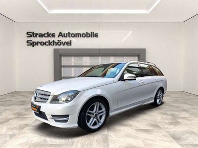 gebraucht Mercedes C180 T CGI AMG LINE Automatik Teilleder PDC