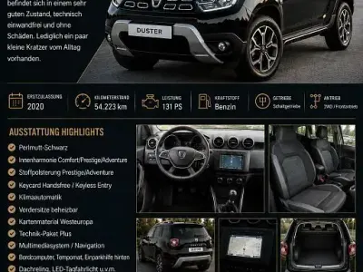 Gebraucht Dacia Duster Prestige 131 PS (96 kW) 2020 Schwarz SUV