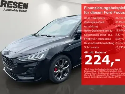 Neu Ford Focus ST-Line 125 PS (91 kW) 2026 Schwarz Limousine