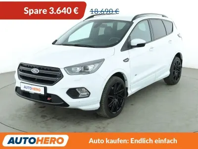 Gebraucht Ford Kuga ST-Line 175 PS (128 kW) 2018 Weiß SUV