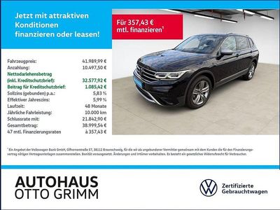 Gebraucht VW Tiguan Allspace 200 PS (147 kW) 2023 Schwarz SUV