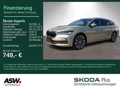 Ice tea gelb metallic Gebraucht 2024 Skoda Superb LAURIN & KLEMENT Kombi | 54.930 €