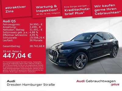 Gebraucht Audi Q5 Advanced 163 PS (119 kW) 2023 Brillantschwarz SUV