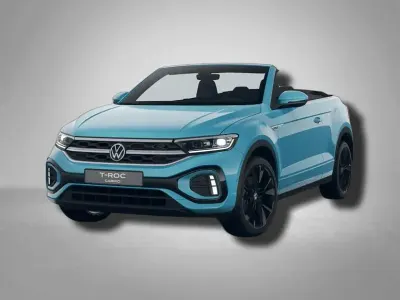 Gebraucht VW T-Roc Cabriolet R-line 150 PS (110 kW) 2025 Teal blue schwarz Cabrio