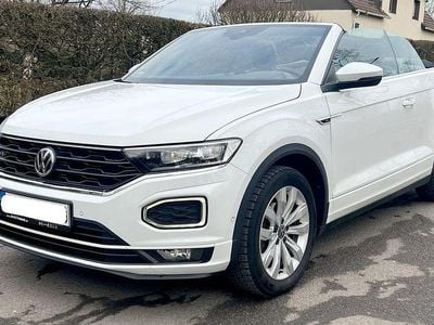 Gebraucht VW T-Roc Cabriolet R-line 150 PS (110 kW) 2020 Weiß Cabrio