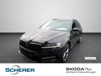 Gebraucht Skoda Superb SportLine 218 PS (160 kW) 2024 Blackmagic perleffekt (metallic) Kombi