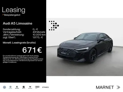Neu Audi A5 Sport 204 PS (150 kW) 2026 Mythosschwarz metallic Limousine