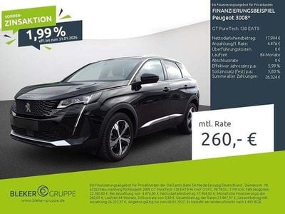 Schwarz Gebraucht 2023 Peugeot 3008 GT Limousine | 22.380 € (Guter Preis)
