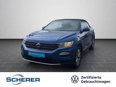 Gebraucht VW T-Roc Cabriolet Style 110 PS (80 kW) 2021 Blau Cabrio