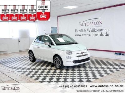 Gelato weiß und tau grün Gebraucht 2019 Fiat 500 Collezione Limousine | 12.499 € (Etwas zu teuer)