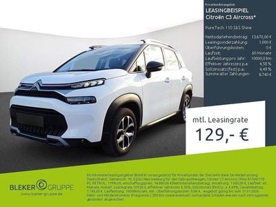 Gebraucht Citroën C3 Aircross Shine 110 PS (80 kW) 2023 Weiß SUV
