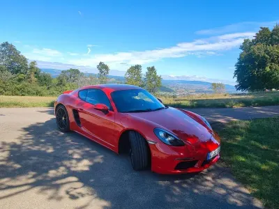 Brugt Porsche Cayman S 349 HK (256 kW) 2018 Rød Coupe