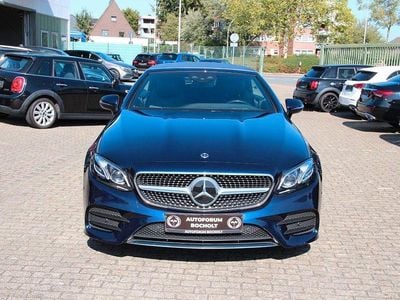 Blau Gebraucht 2020 Mercedes E220 AMG line Cabrio | 42.990 € (Etwas zu teuer)