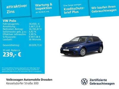 Gebraucht VW Polo Life 95 PS (69 kW) 2022 Blau Kleinwagen