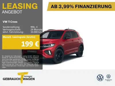 Gebraucht VW T-Cross R-line 150 PS (110 kW) 2025 Rot SUV