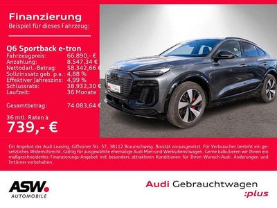 Gebraucht Audi Q6 Sportback e-tron S-Line 225 kW (306 PS) 2025 Daytonagrau perleffekt SUV