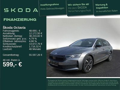 Neu Skoda Octavia SportLine 204 PS (150 kW) 2026 Grau Kombi