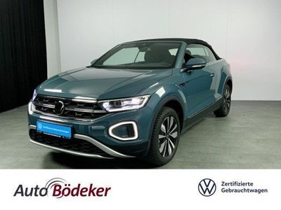 Gebraucht VW T-Roc Cabriolet Move 150 PS (110 kW) 2024 Petroleum blue Cabrio
