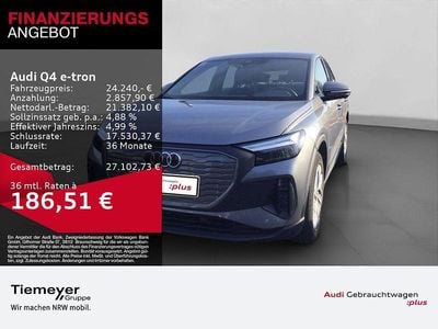 Gebraucht Audi Q4 Sportback e-tron Comfort 125 kW (170 PS) 2022 Grau SUV