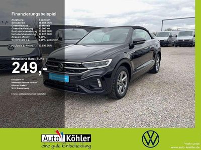 Gebraucht VW T-Roc Cabriolet R-line 150 PS (110 kW) 2024 Deep black perleffekt (metallic) Cabrio