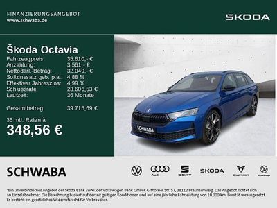 Raceblau metallic Gebraucht 2025 Skoda Octavia SportLine Kombi | 35.610 € (Teuer)