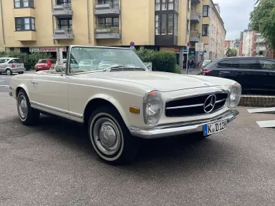 Brugt Mercedes 230 150 HK (110 kW) 1966 Hvid Cabriolet