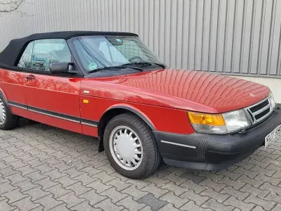 Brugt Saab 900 Cabriolet 141 HK (103 kW) 1992 Rød Cabriolet