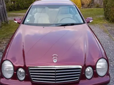 Brugt Mercedes CLK320 Elegance 218 HK (160 kW) 1999 Rød Coupe
