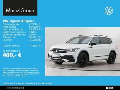 Gebraucht VW Tiguan Allspace R-line 245 PS (180 kW) 2023 Oryxweiß perlmutteffekt SUV