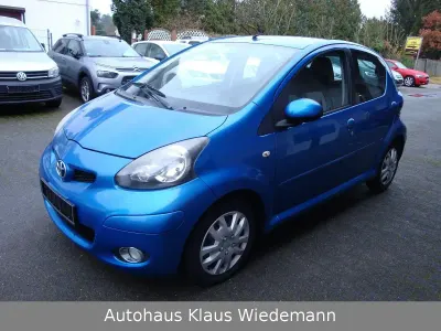 Second-hand Toyota Aygo 68 CP (50 kW) 2009 Albastru Hatchback