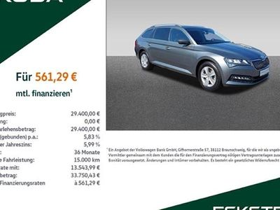 Gebraucht Skoda Superb Ambition 150 PS (110 kW) 2022 Graphite grau metallic Kombi