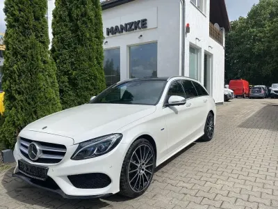 Gebraucht Mercedes C350 AMG line 211 PS (155 kW) 2018 Diamantweiss  metalliclack Kombi