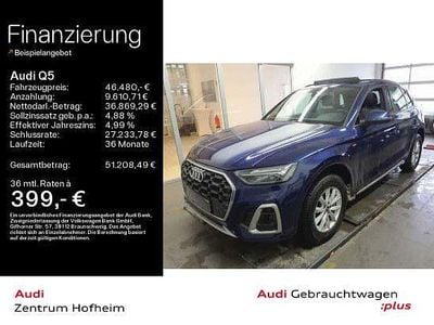 Gebraucht Audi Q5 S-Line 286 PS (210 kW) 2023 Navarrablau metallic SUV