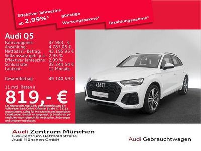 Gebraucht Audi Q5 S-Line 299 PS (219 kW) 2023 Gletscherweiß metallic SUV
