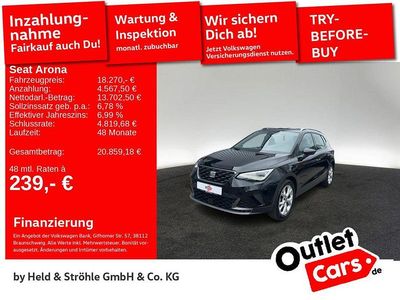 Gebraucht Seat Arona FR 110 PS (80 kW) 2024 Schwarz SUV