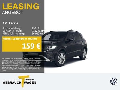 Schwarz Gebraucht 2025 VW T-Cross Goal SUV | 22.490 € (Guter Preis)