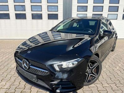 Gebraucht Mercedes A200 AMG line 150 PS (110 kW) 2019 Kosmosschwarz  metalliclack Kleinwagen