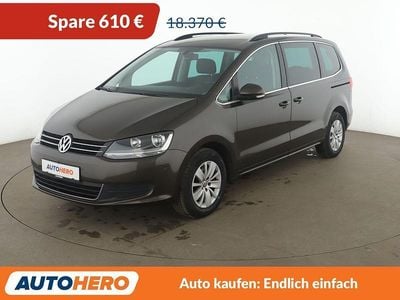 Gebraucht VW Sharan Comfortline 150 PS (110 kW) 2015 Braun Van / Kleinbus