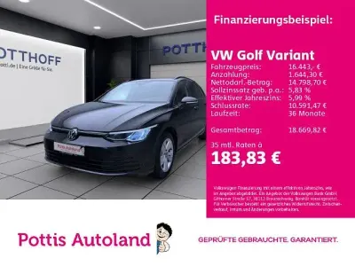 Gebraucht VW Golf VIII Life 116 PS (85 kW) 2021 Schwarz Kombi