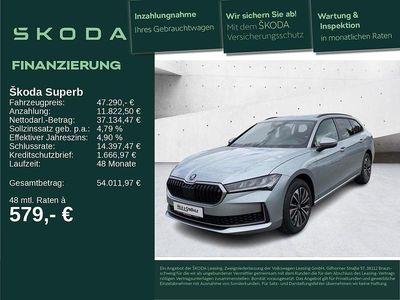 Neu Skoda Superb Selection 150 PS (110 kW) 2025 F0 pebble silber metallic Kombi